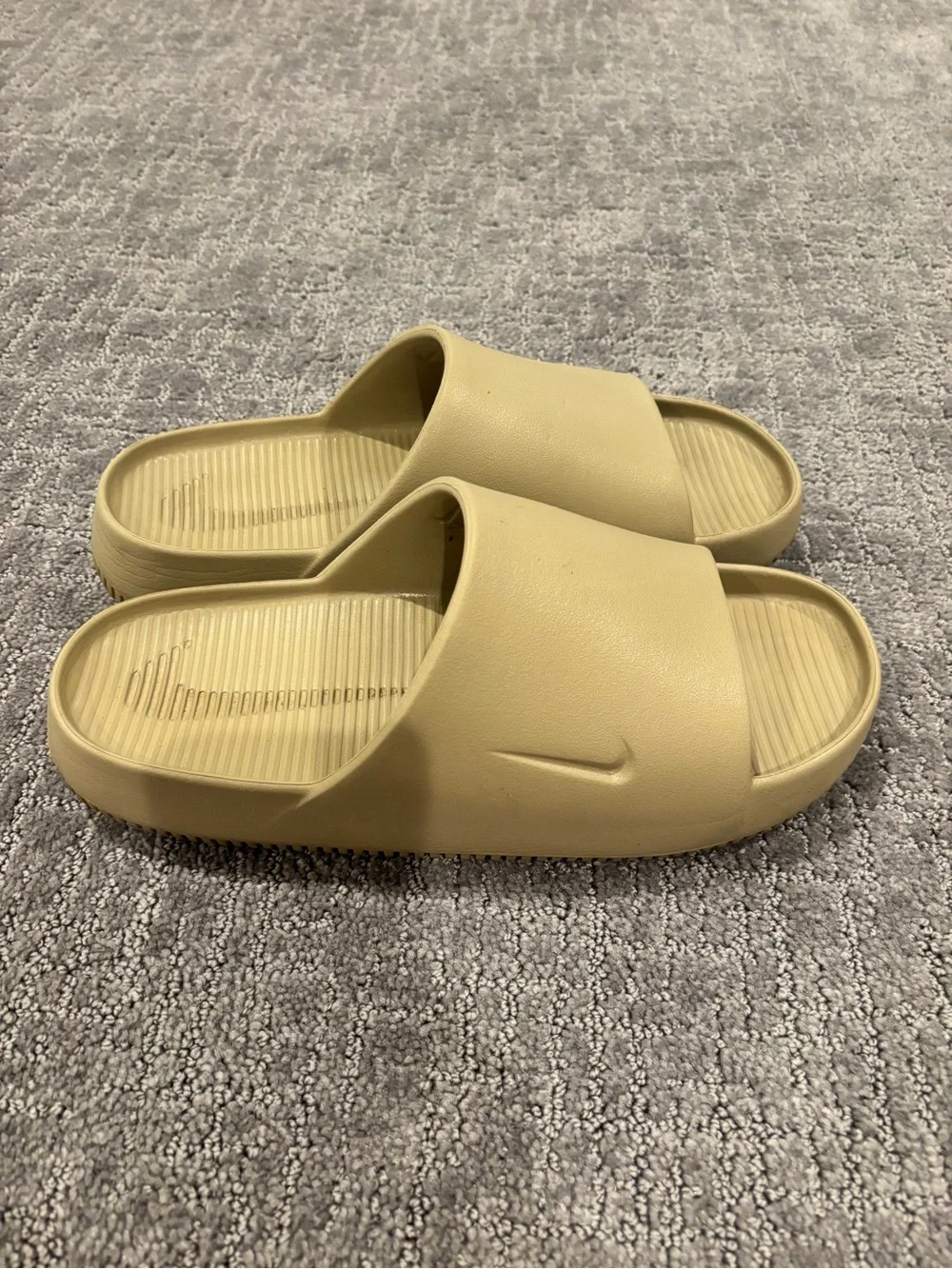 Nike Men's Calm Slides Sandals in Beige